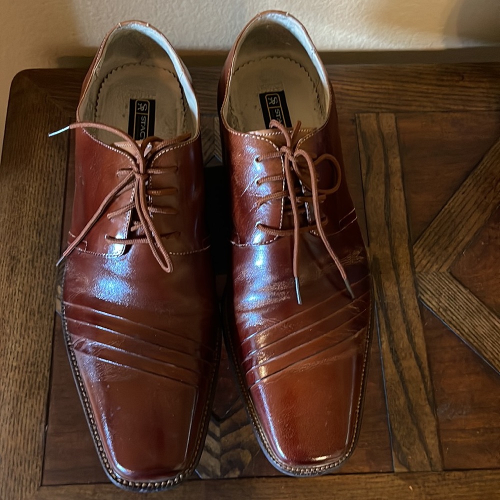 Stacy Adams Radley Men Shoes (size 10.5) |Cognac|
